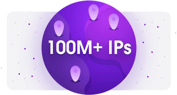 100M+ rotating residential IP addresses 