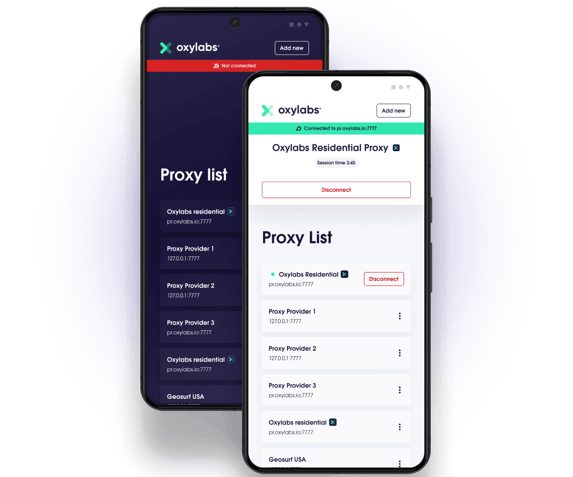 Oxy Proxy Manager App