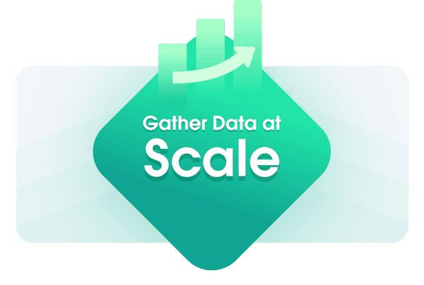 Gather data at large scale