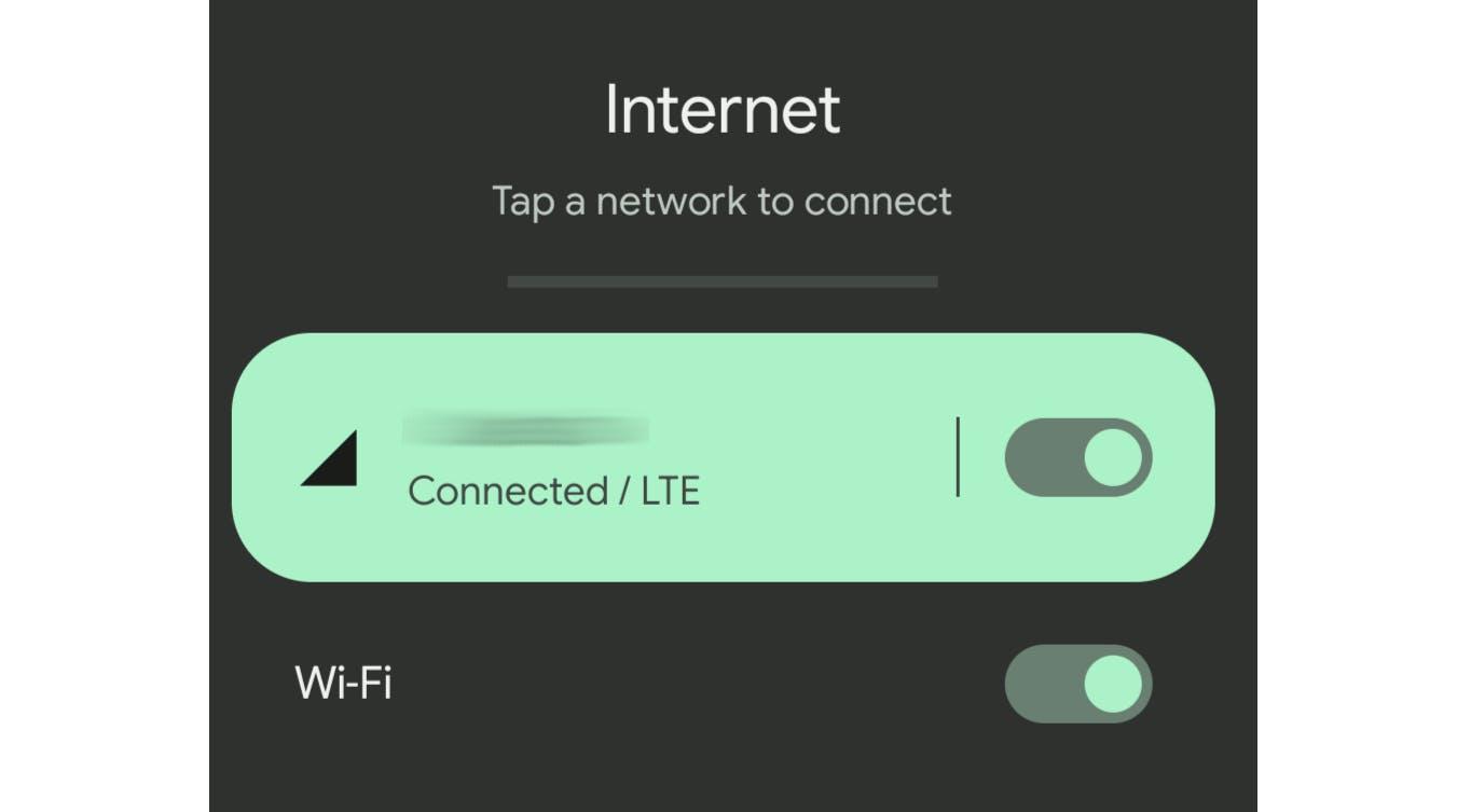 Restarting network connection