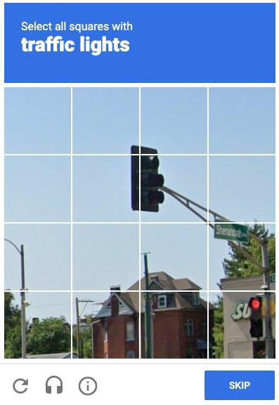 Image-based CAPTCHA example