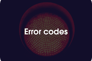 Error codes 