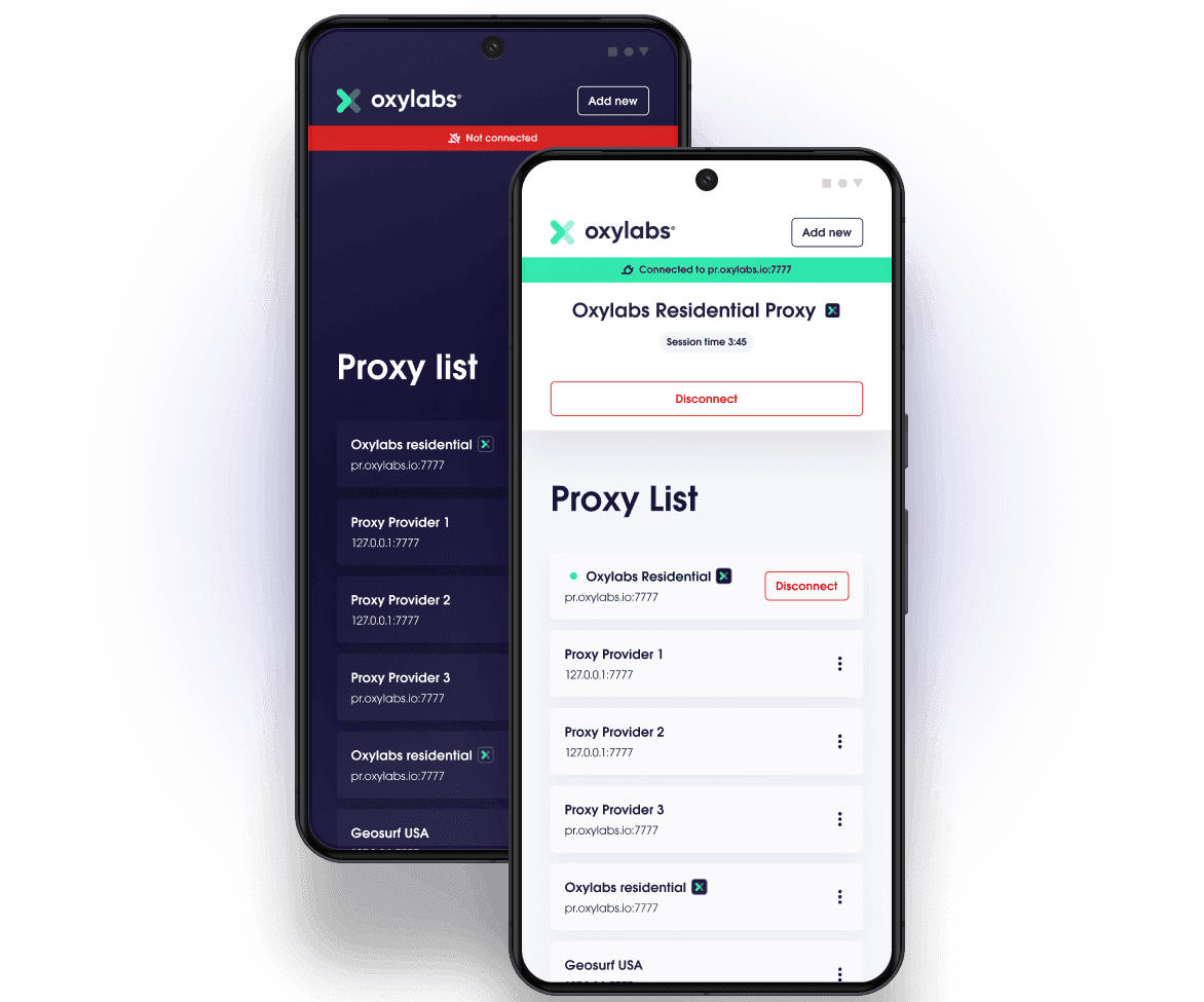 Oxy Proxy Manager App