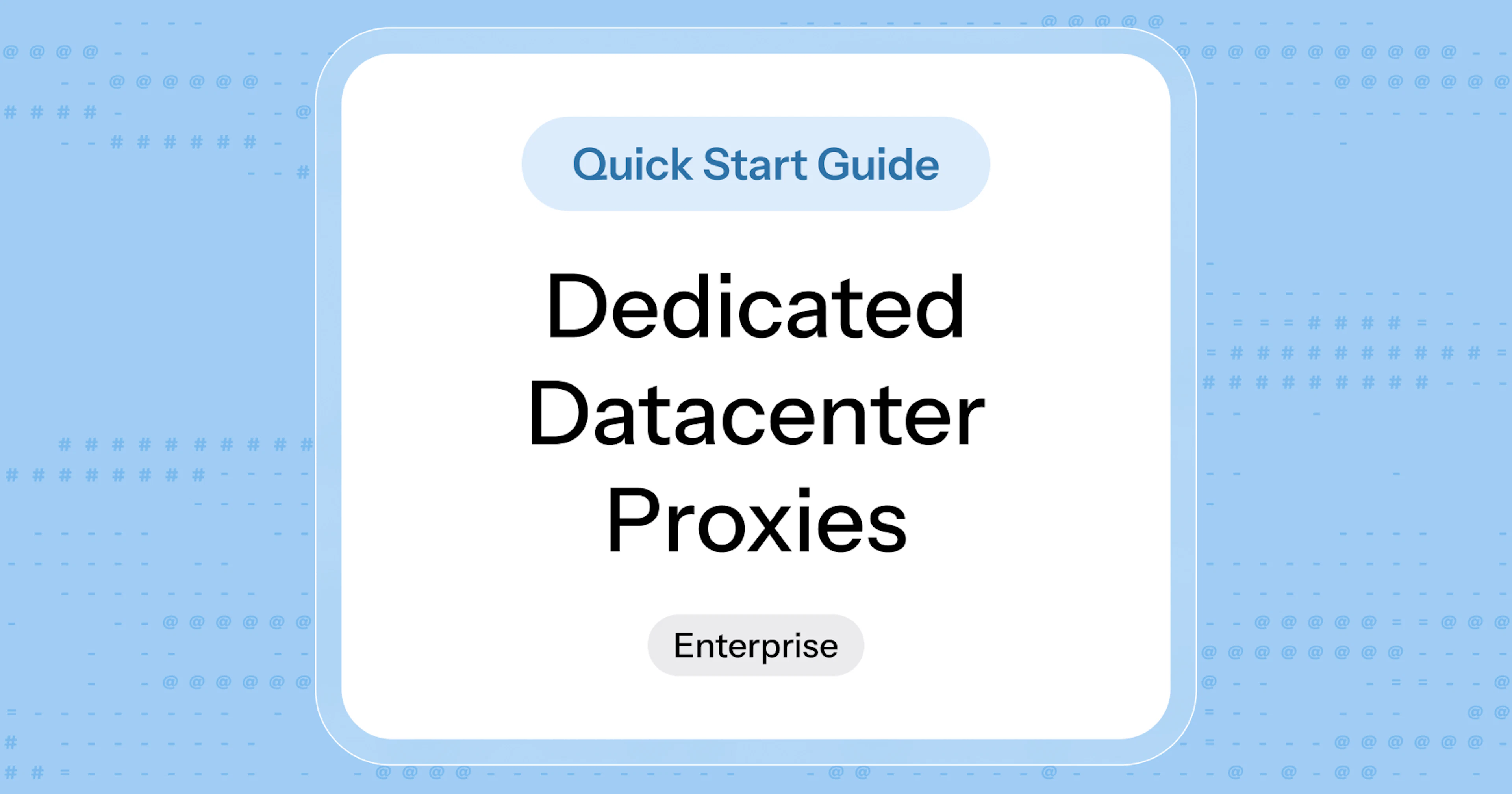 Oxylabs Enterprise Dedicated Datacenter Proxies Quick Start Guide