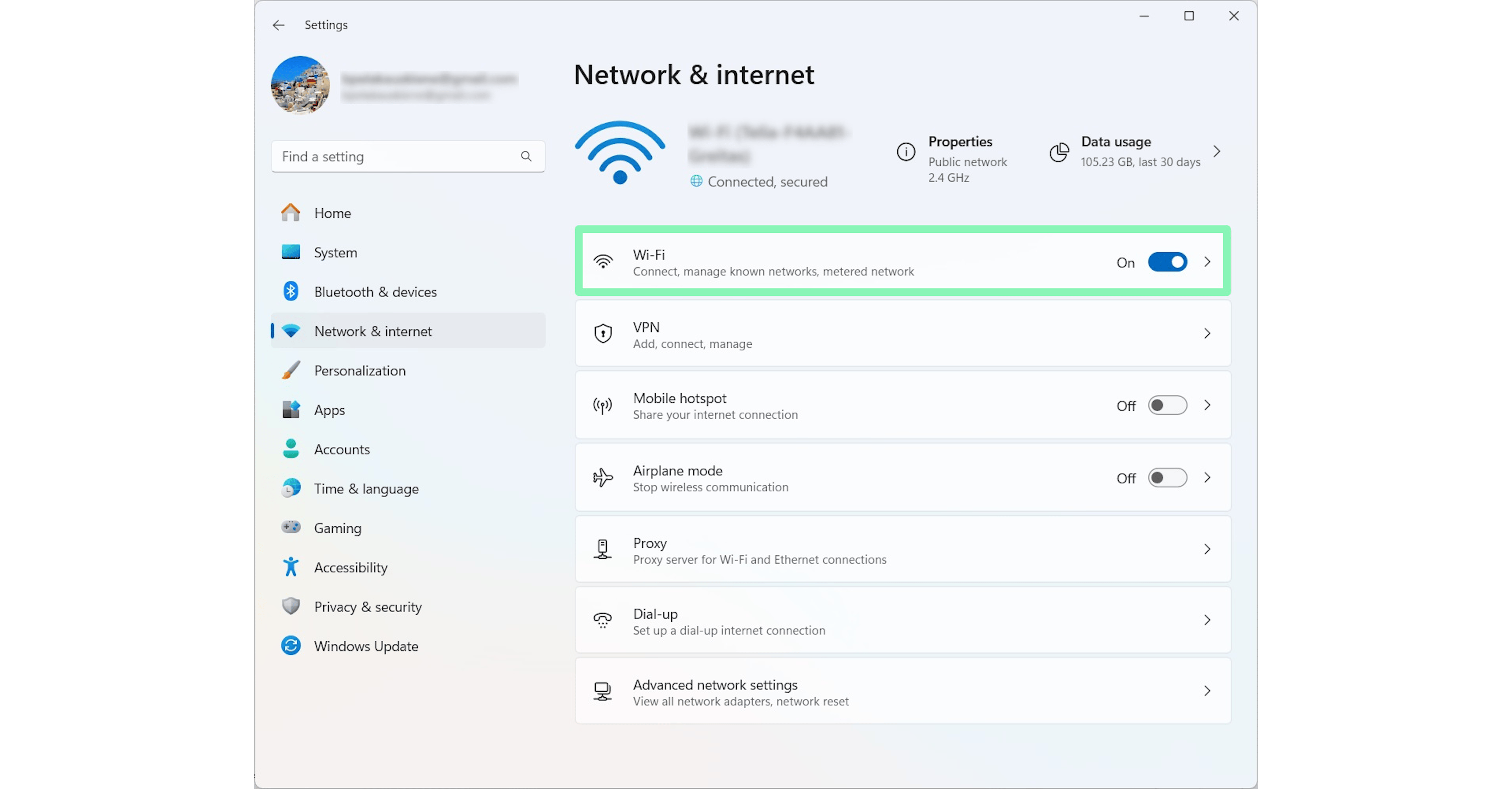 Setting up a proxy server for Windows