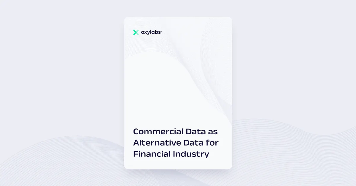 Free White Paper: Commercial Data as Alternative Data for Financial Industry