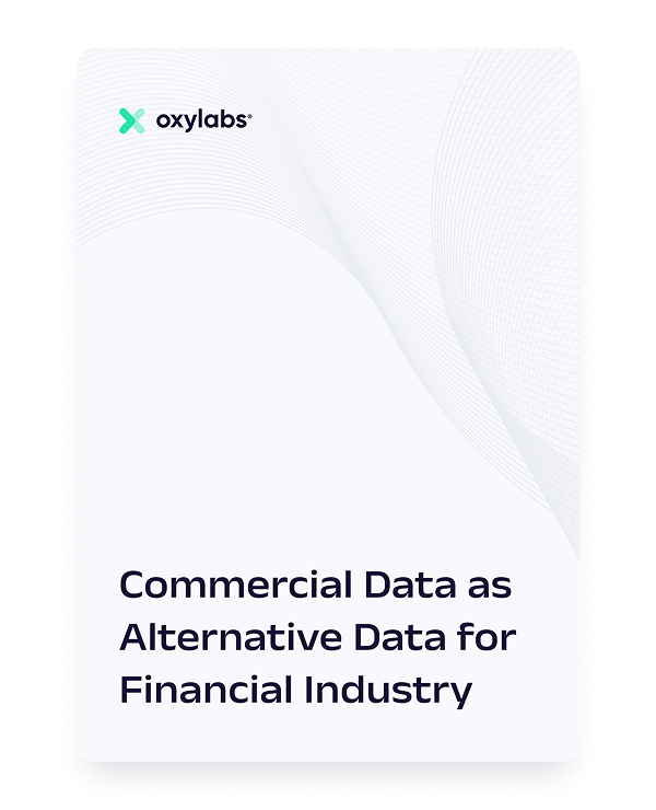 Commercial Data as Alternative Data for Financial Industry