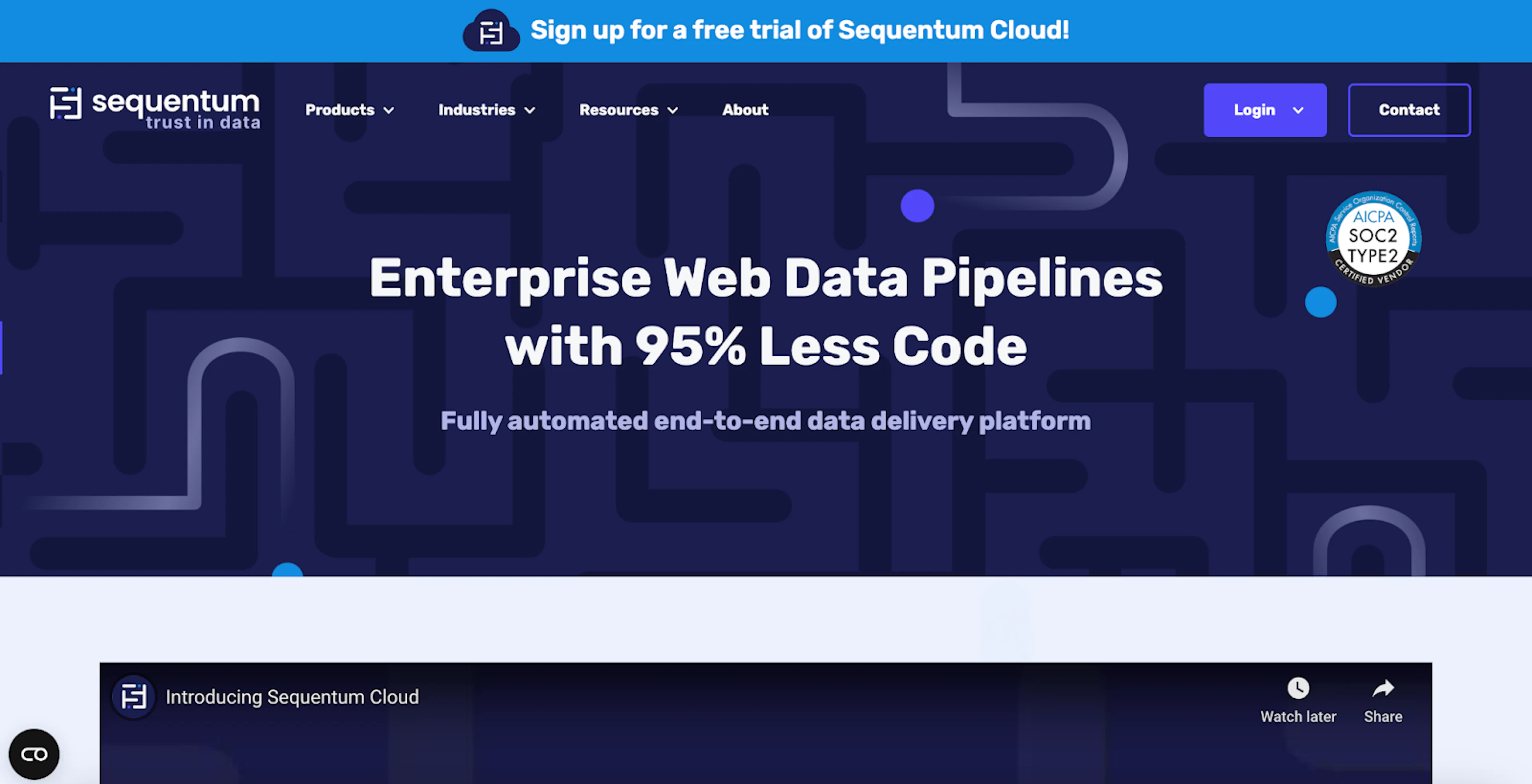 sequentum homepage