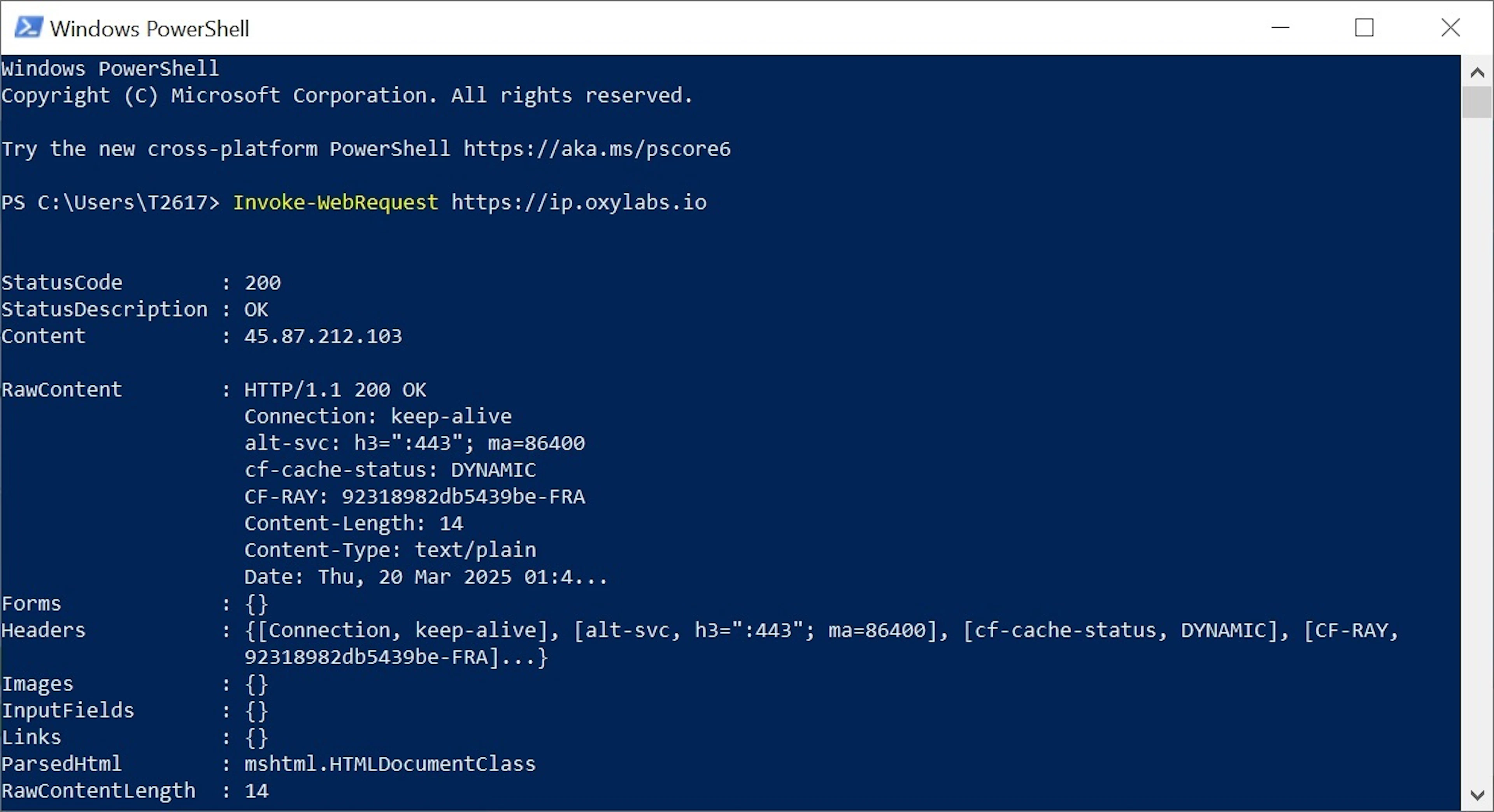 PowerShell on Windows