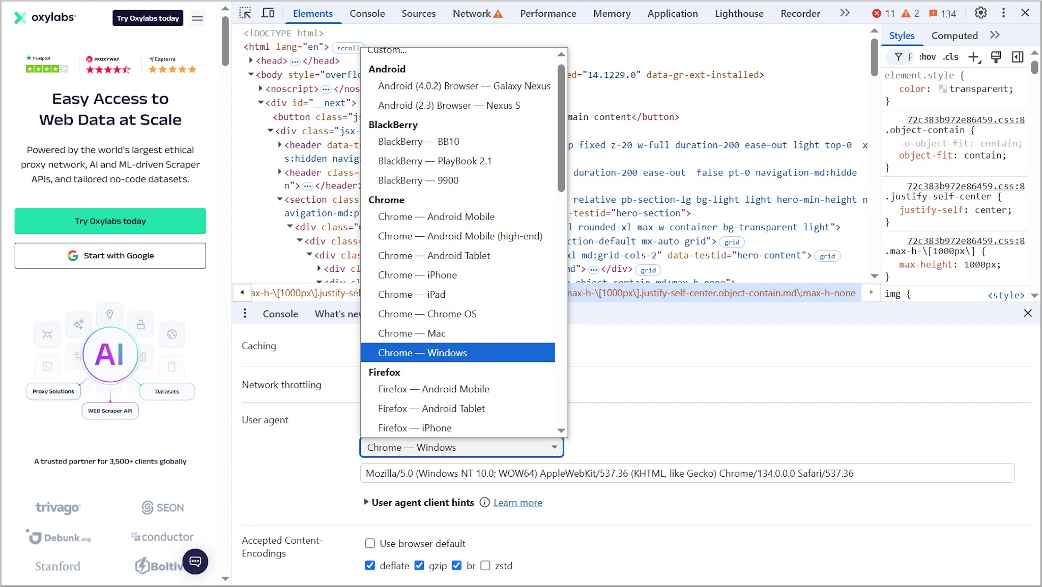 Most Common User Agents for Price Scraping