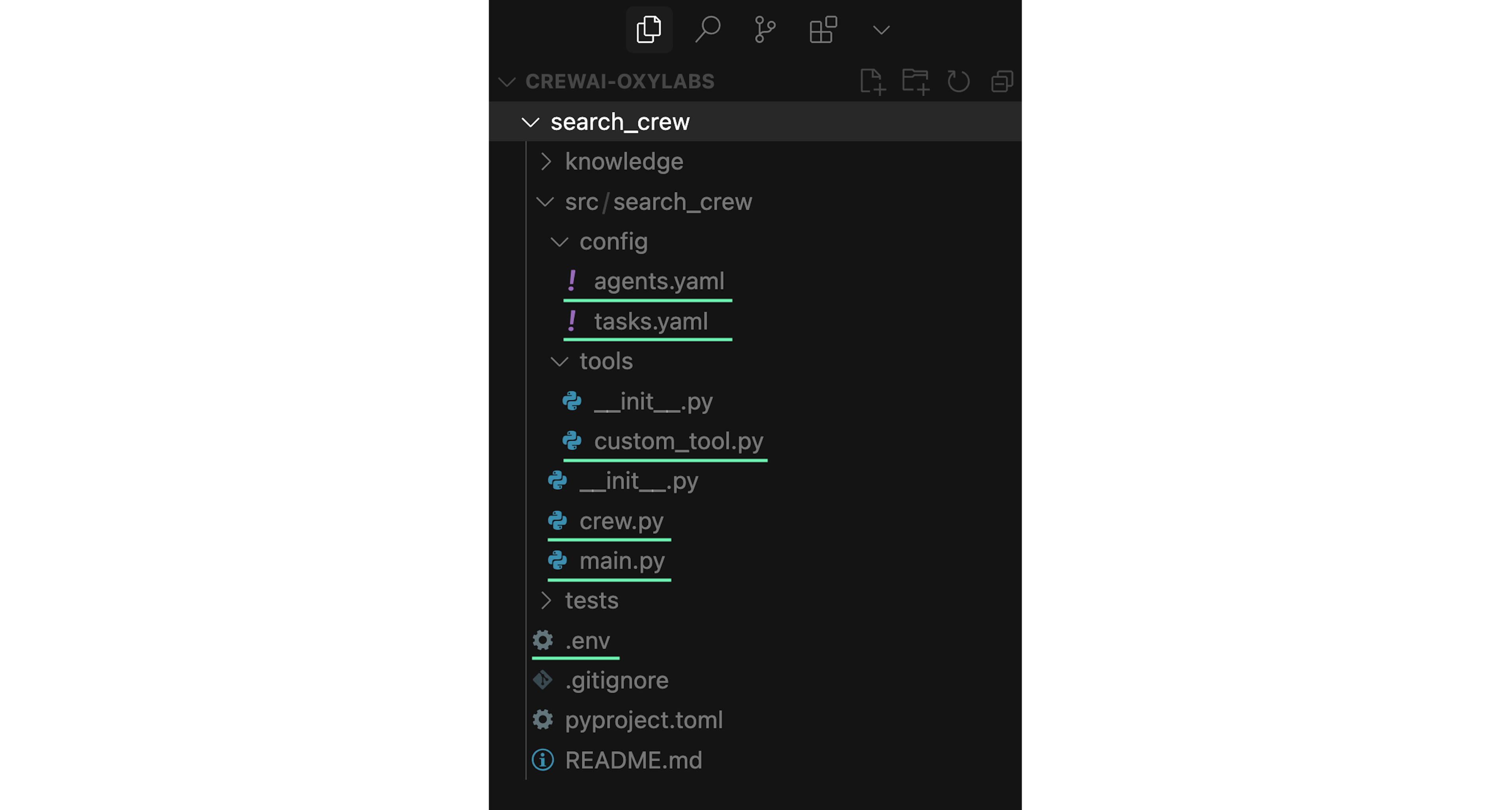 CrewAI project structure
