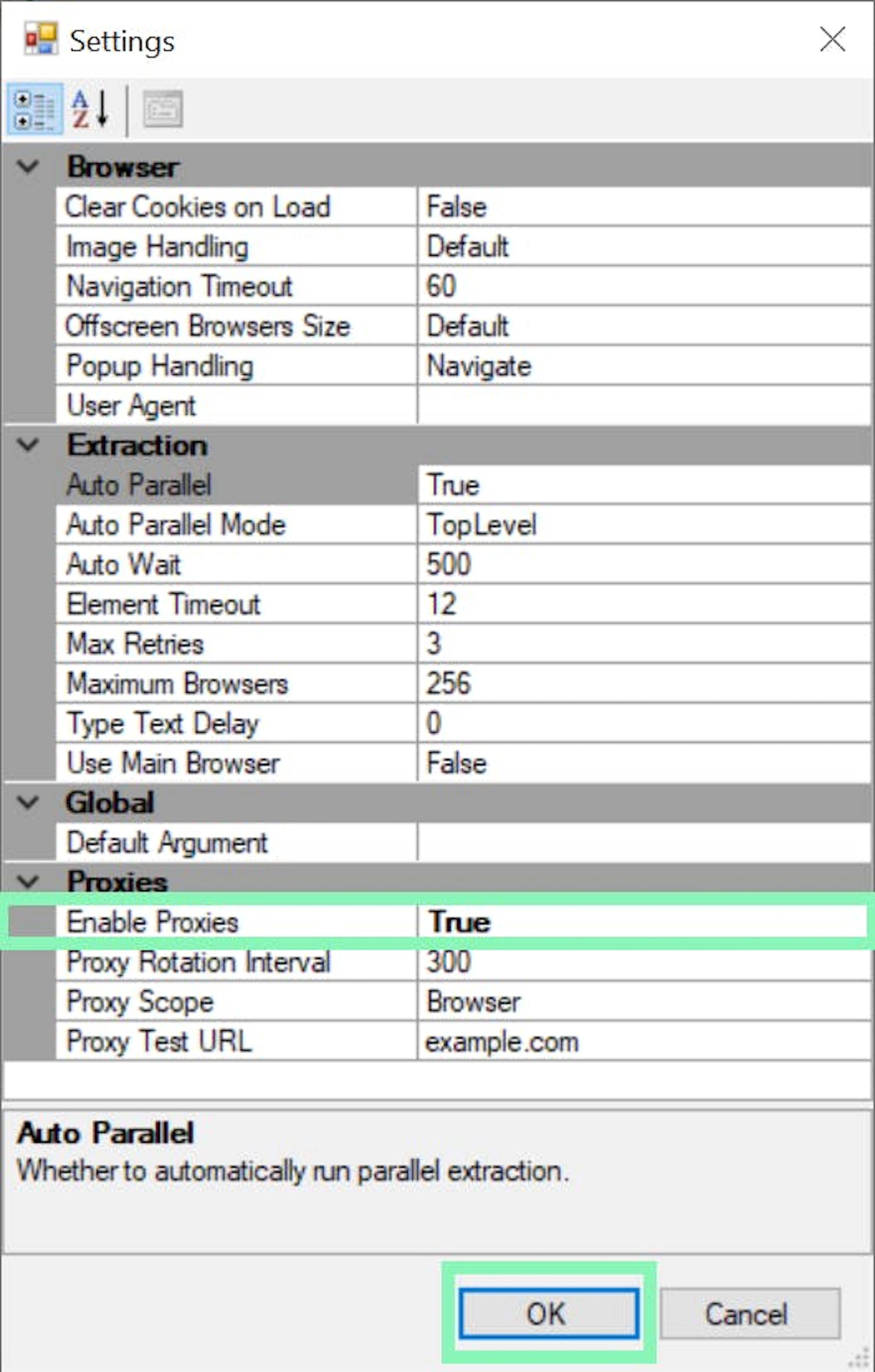 Enabling proxies