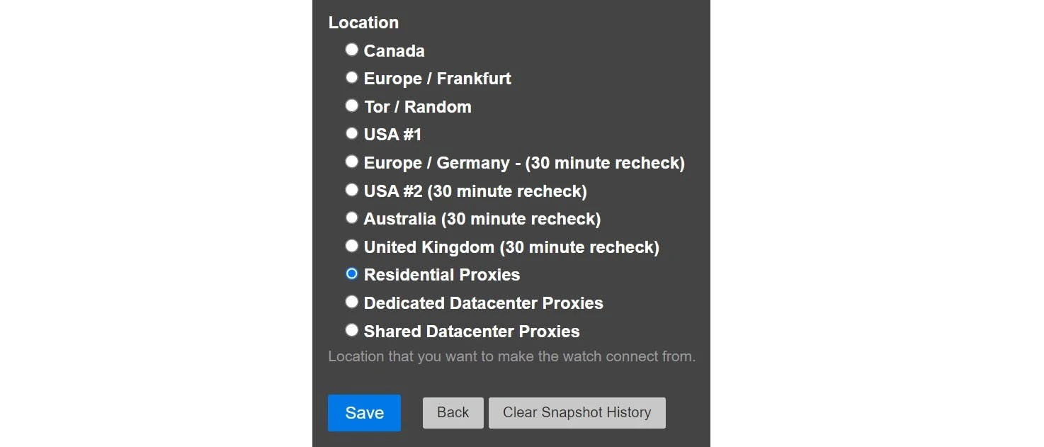 Choosing proxies for a task