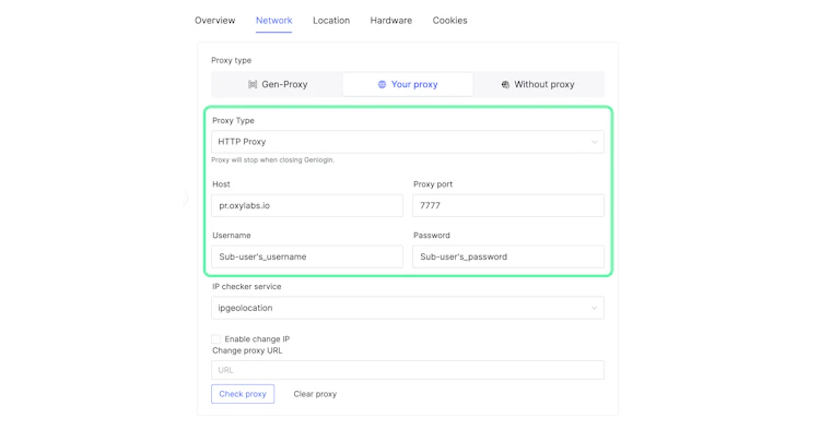 Proxy Integration with Genlogin