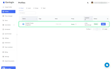Proxy Integration with Genlogin