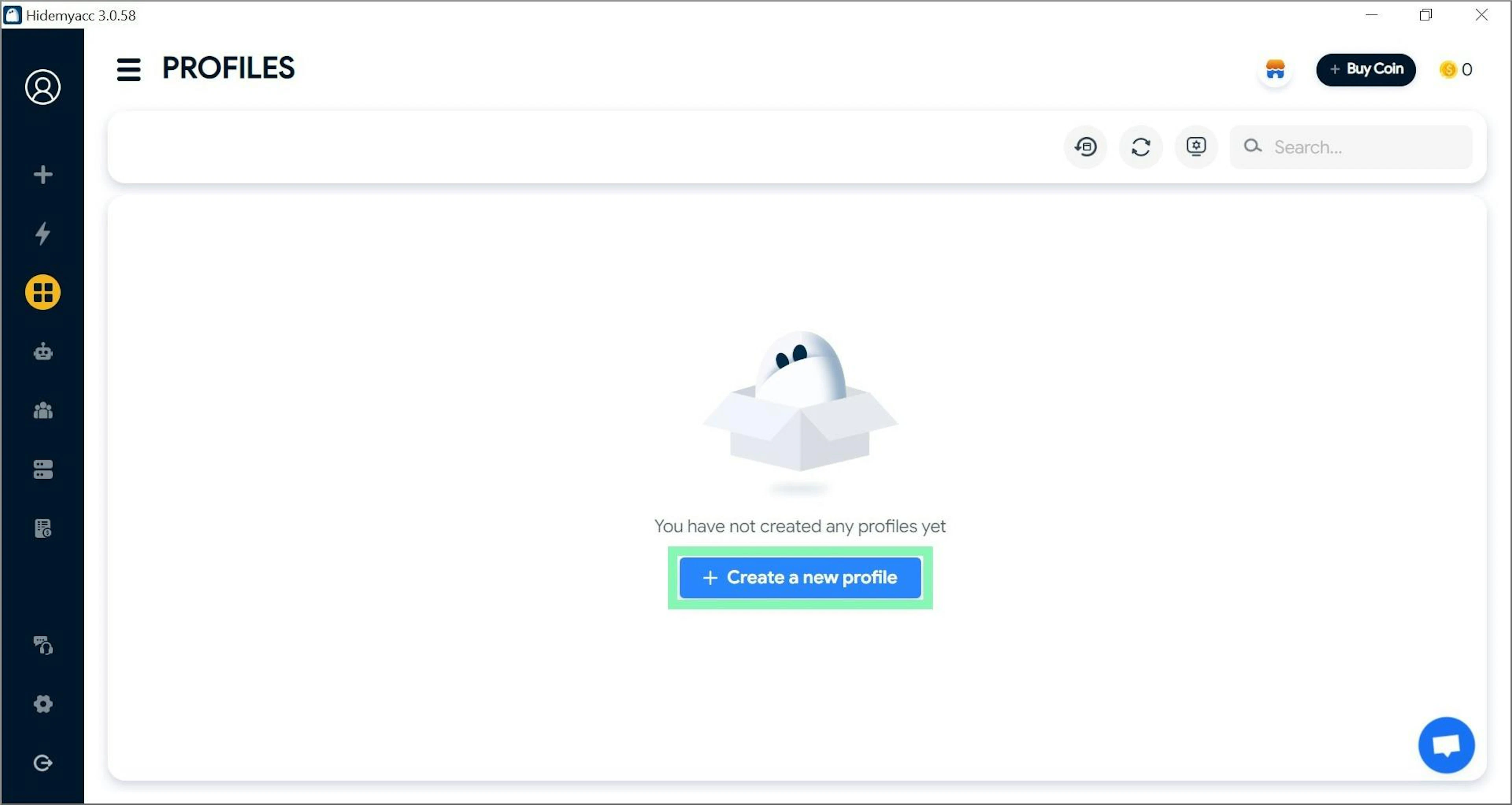 Creating a new browser profile