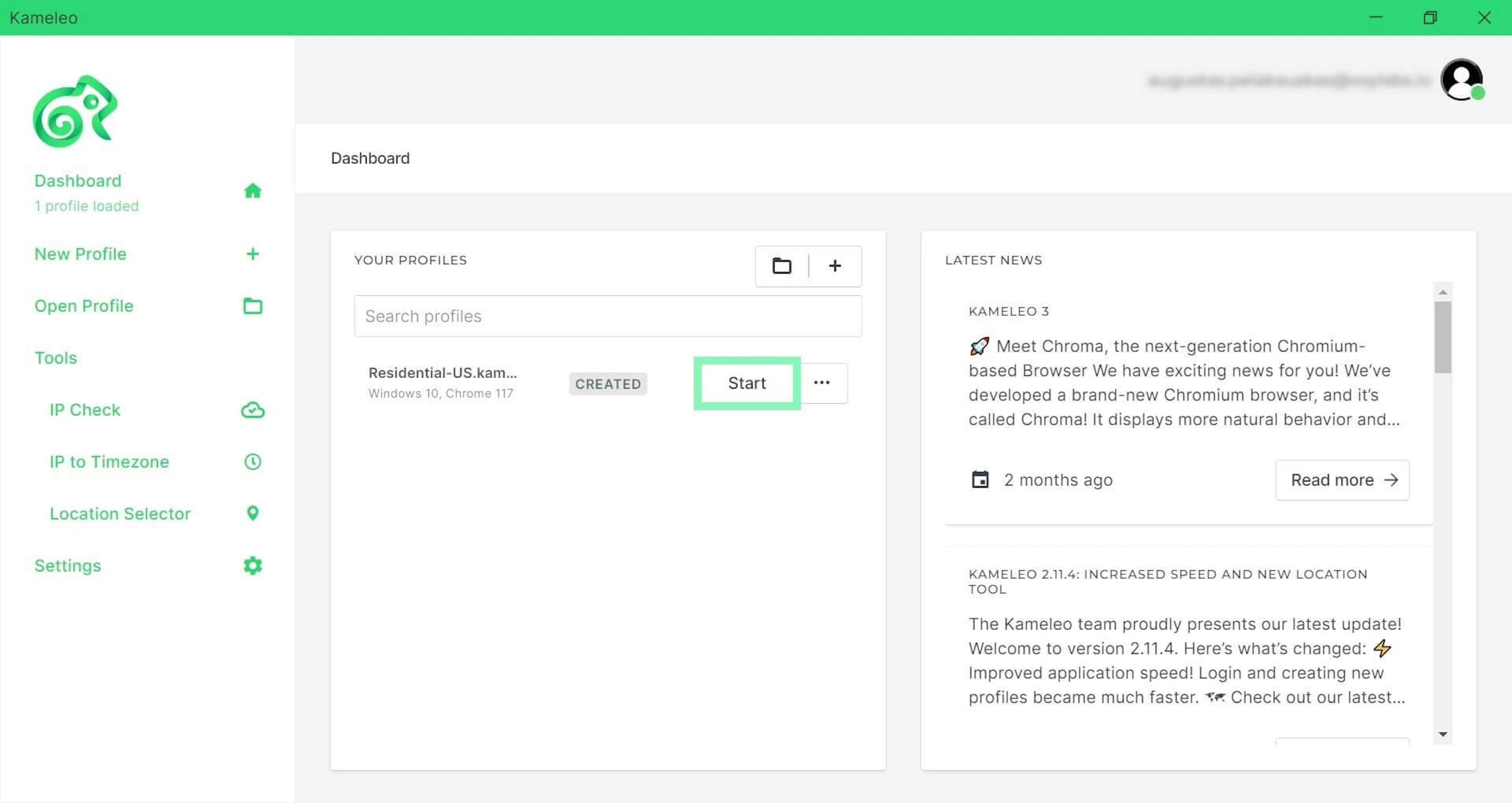 Starting a new browser instance