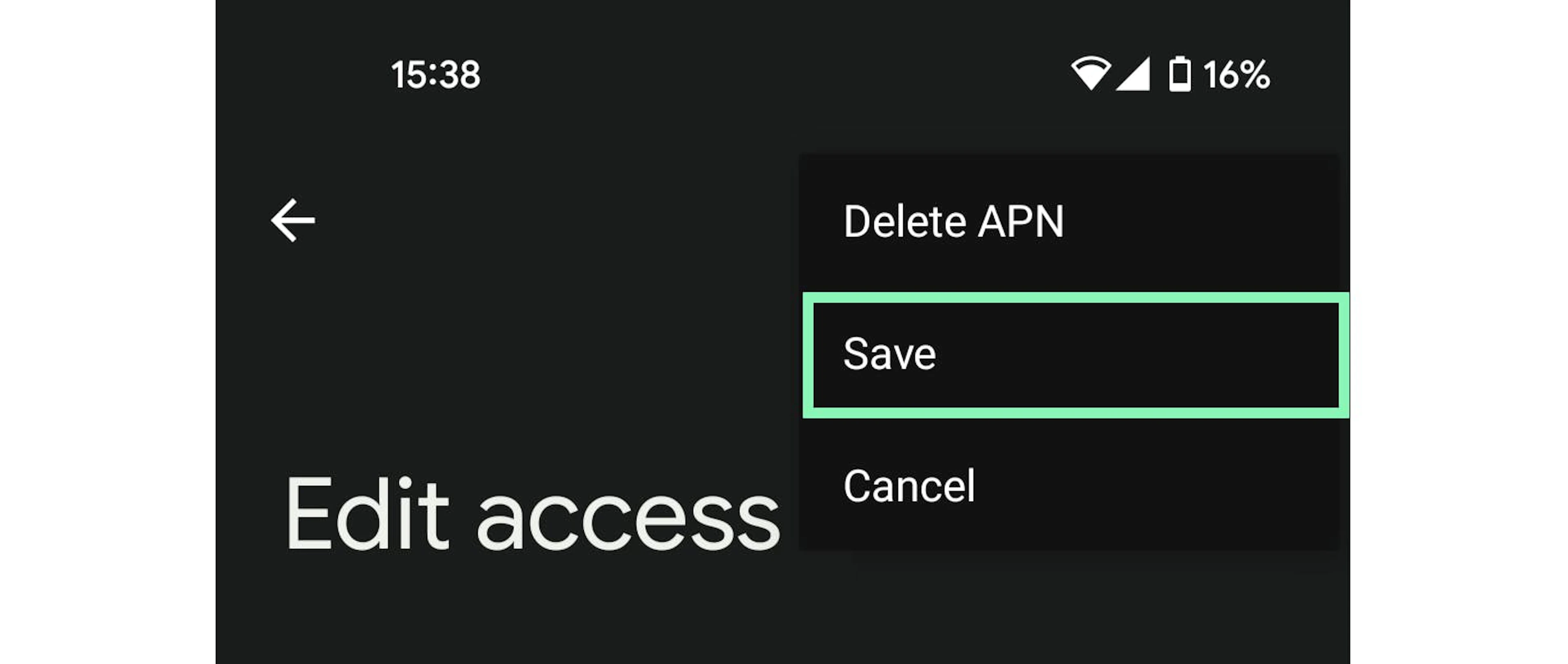 Saving the proxy setup