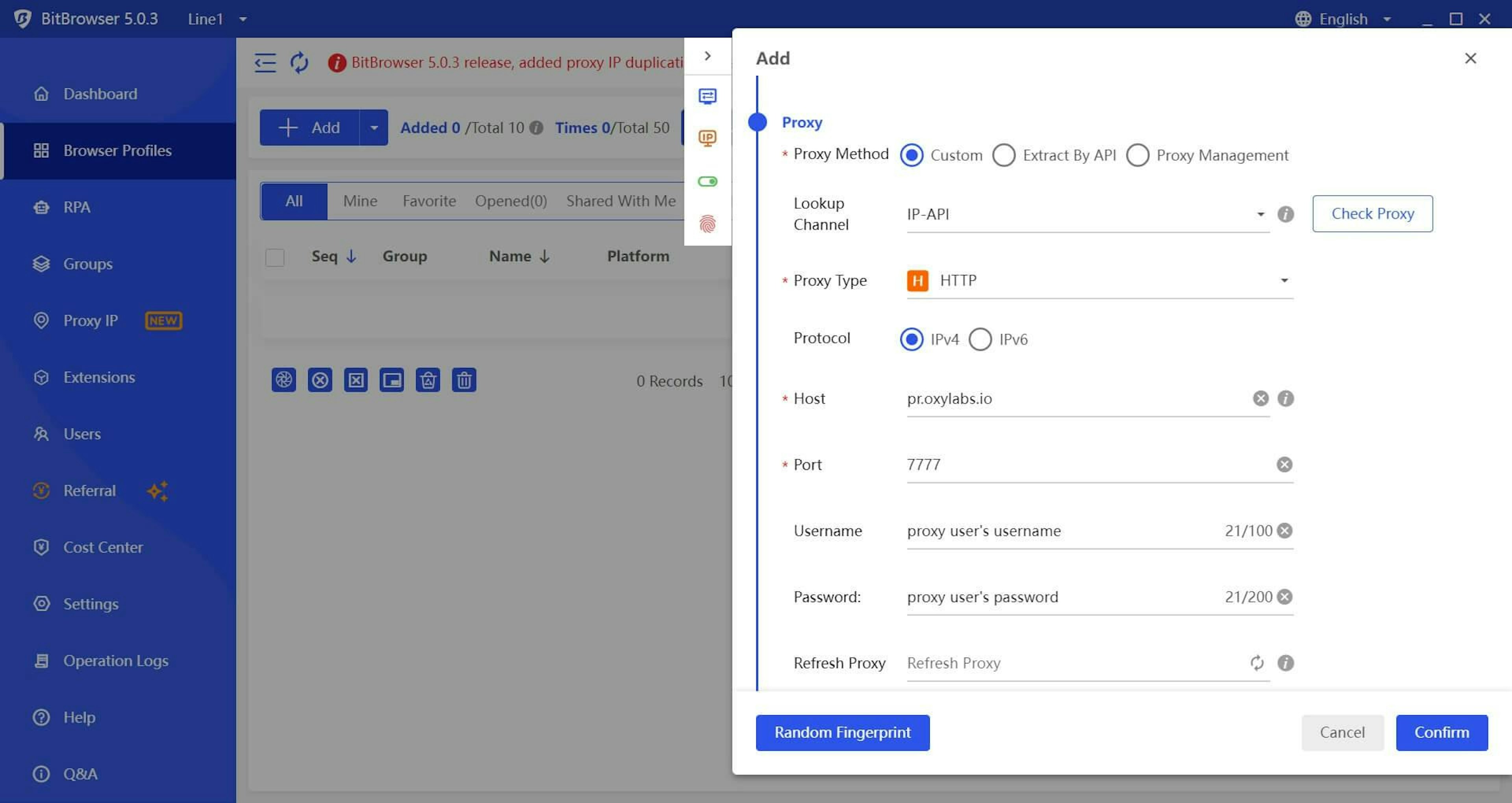 Integrating Residential Proxies