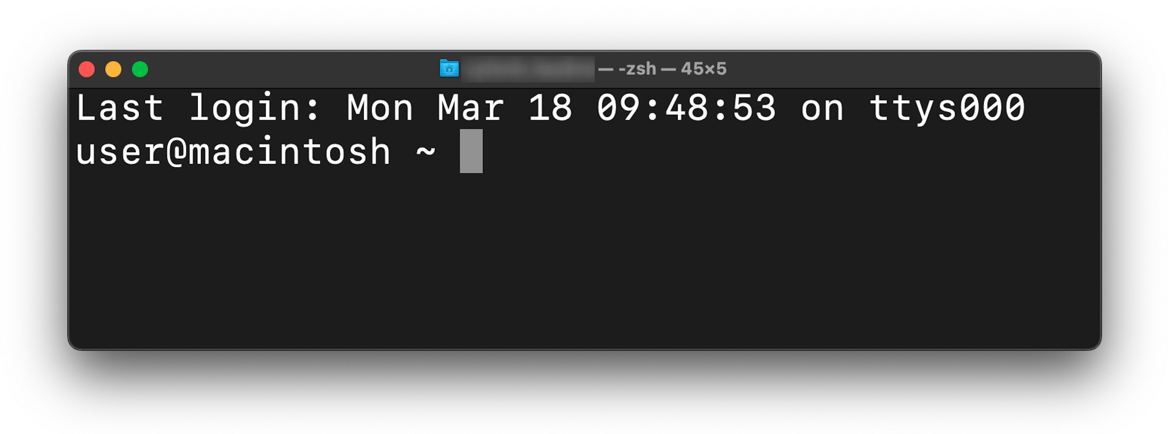 macOS terminal
