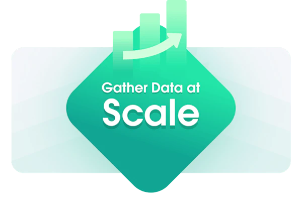 Gather data at large scale