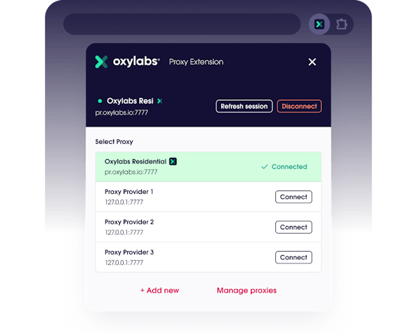 Oxy proxy chrome extension