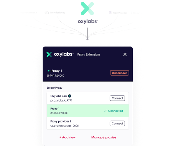 Oxy Proxy Extension any provider
