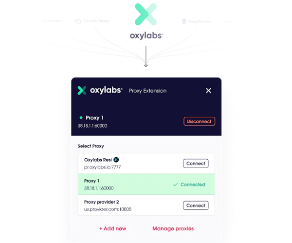 Oxy Proxy Extension any provider