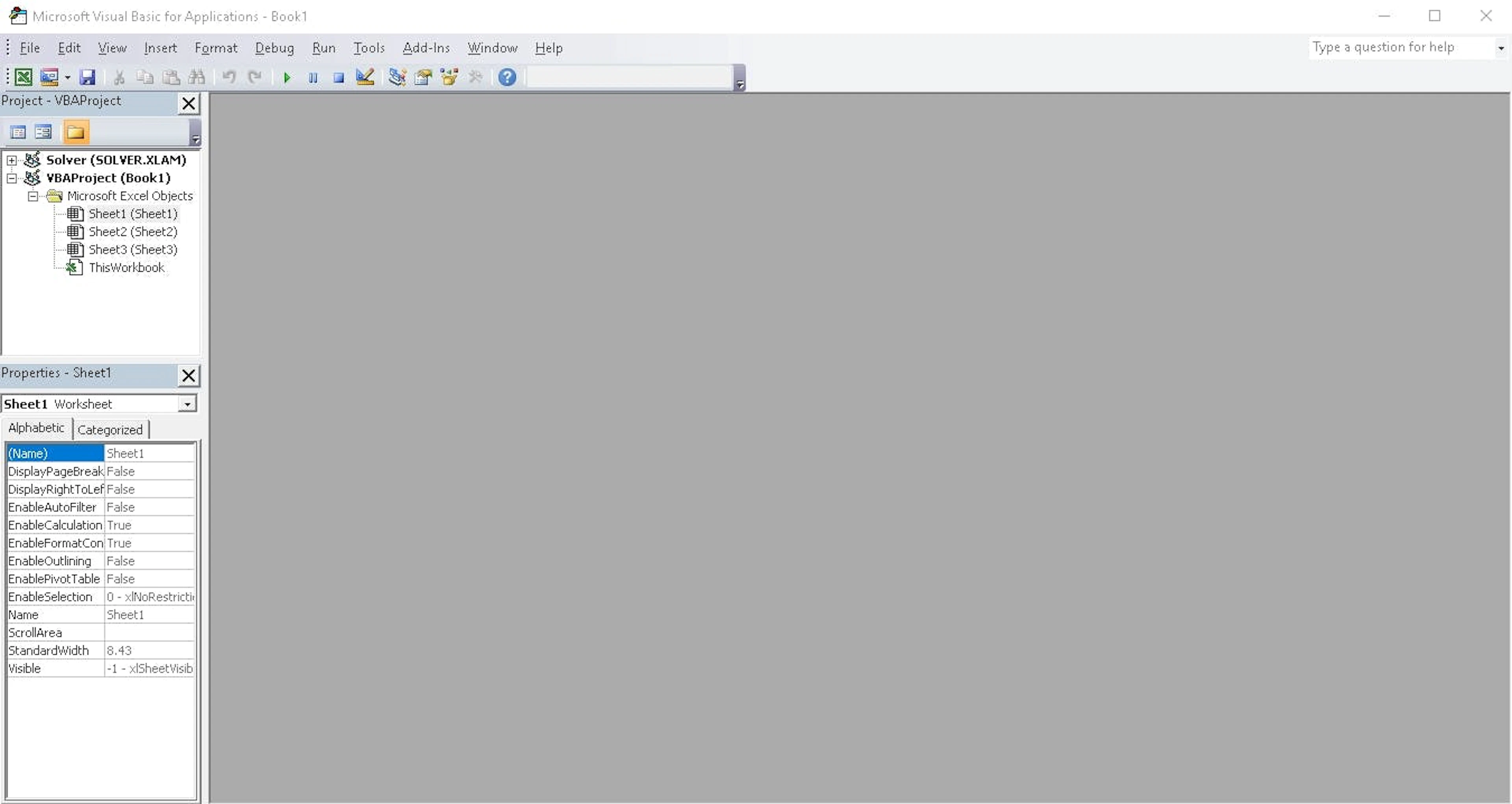 Insert a new Module example screenshot