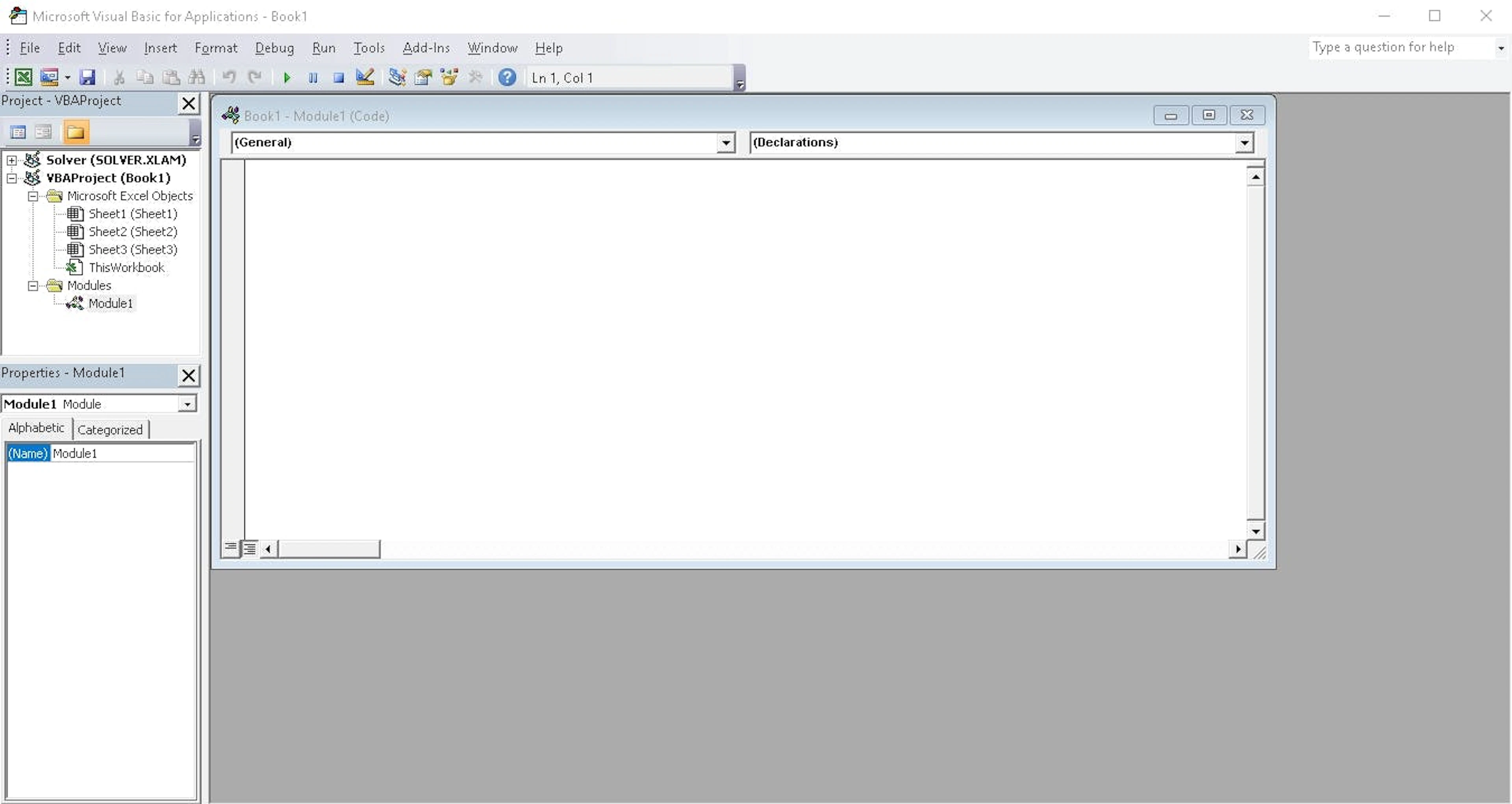  open the module editor example