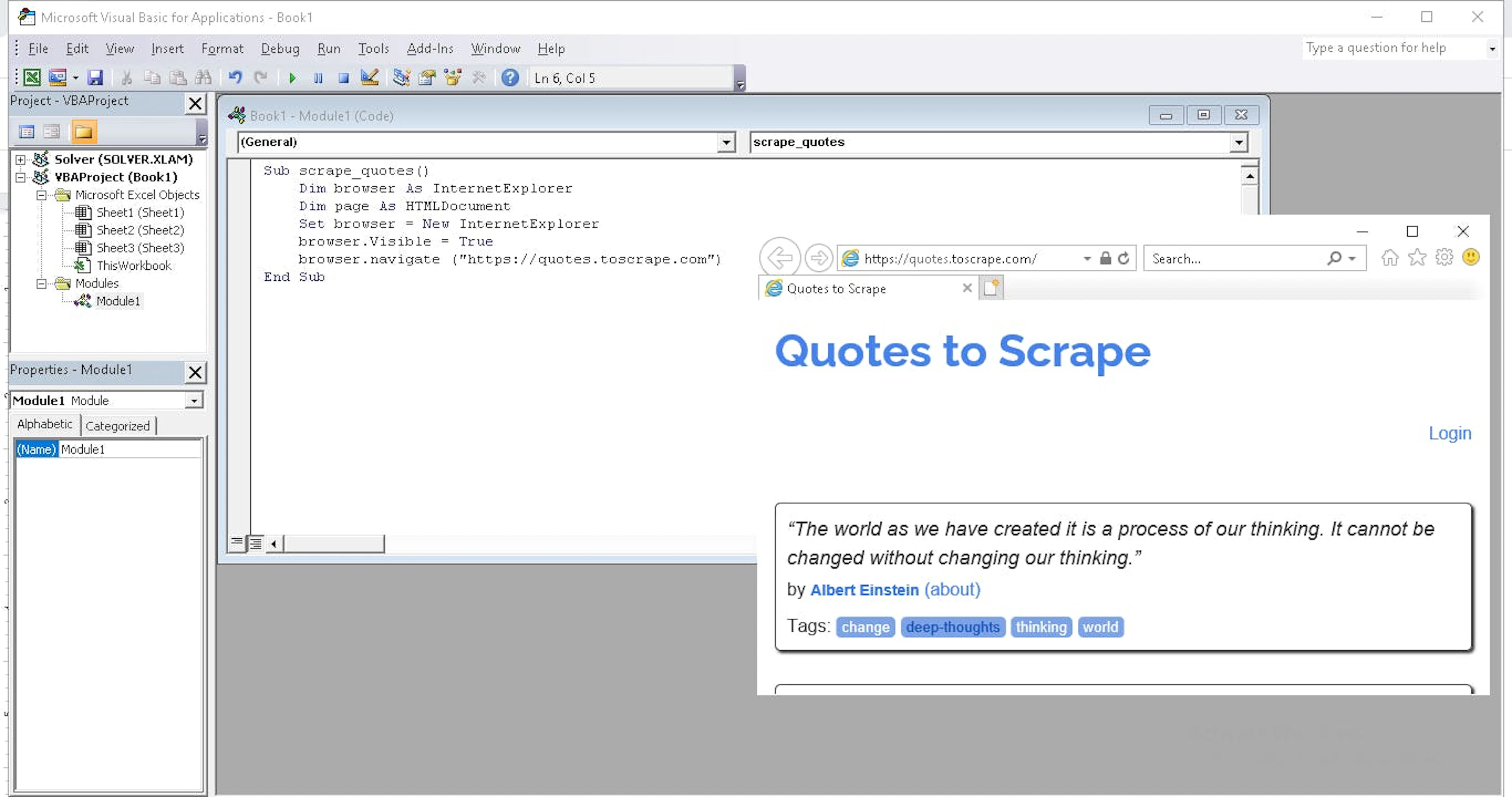 how Automate Microsoft Edge to open a website example
