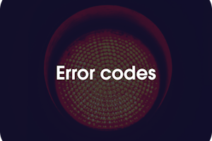 Error codes 