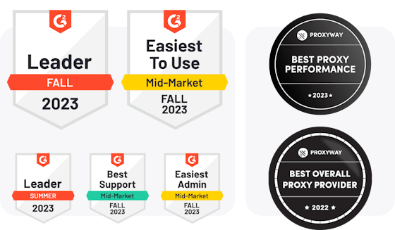 Oxylabs badges