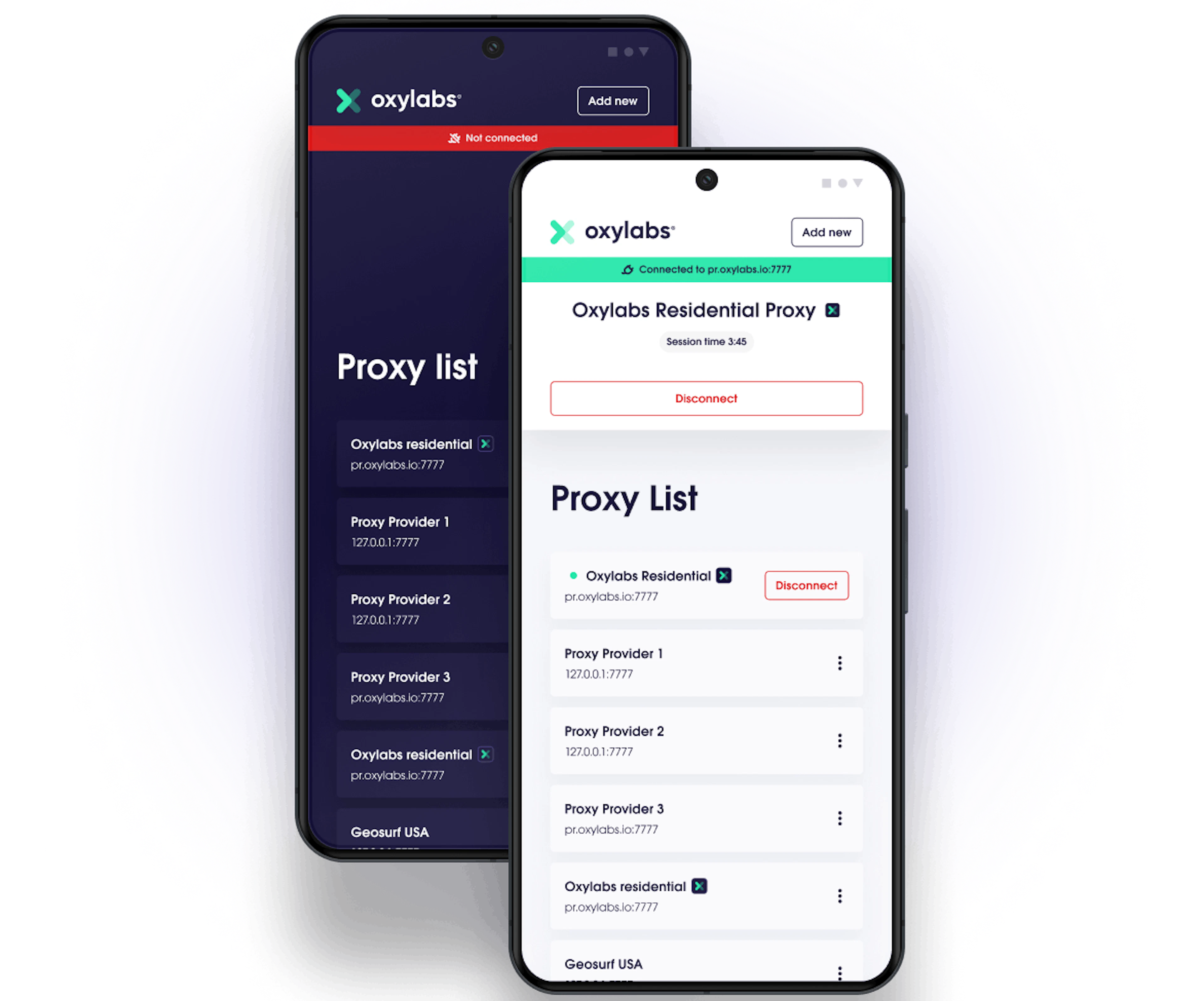 Oxy Proxy Manager App