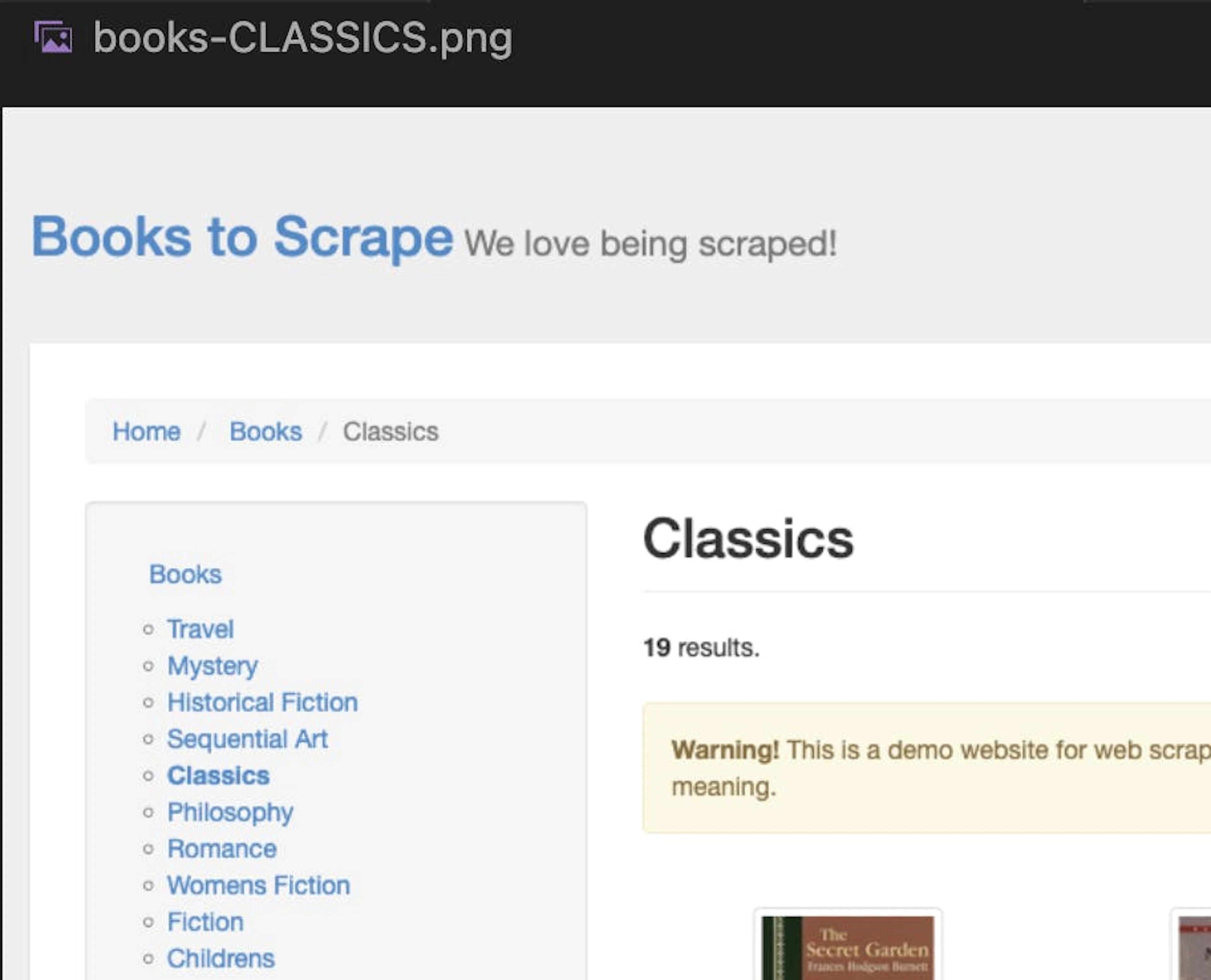 bookstoscrape – scrapy with playwright