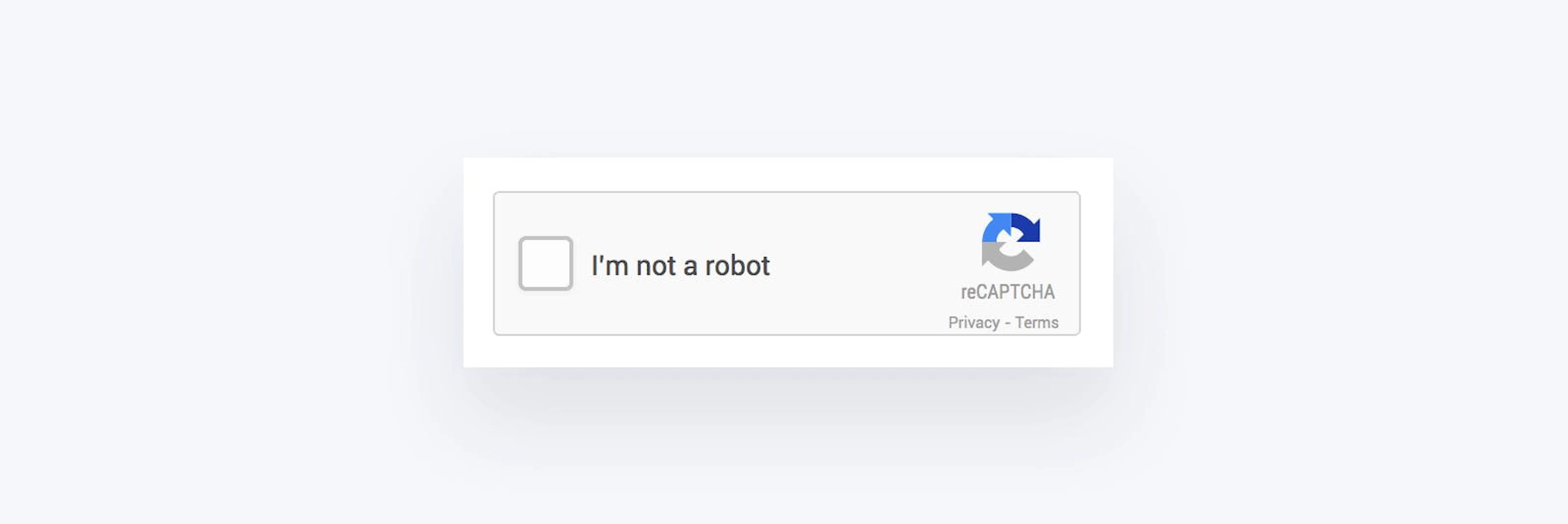 recaptcha single checkbox
