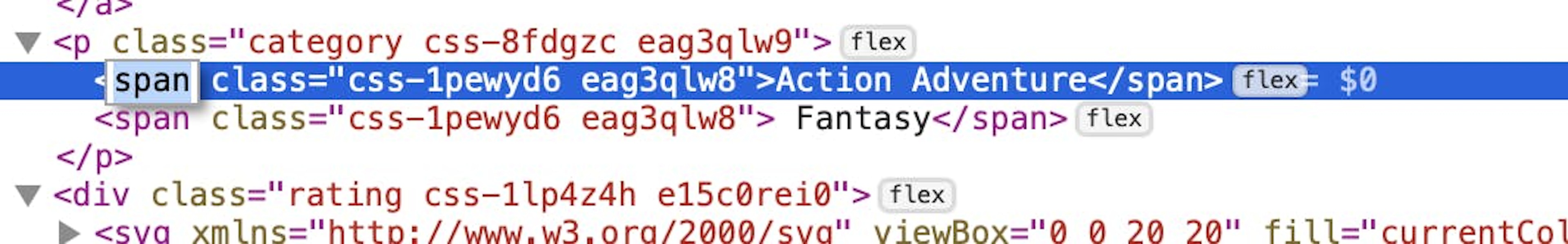 CSS selectors
