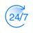 24/7 support