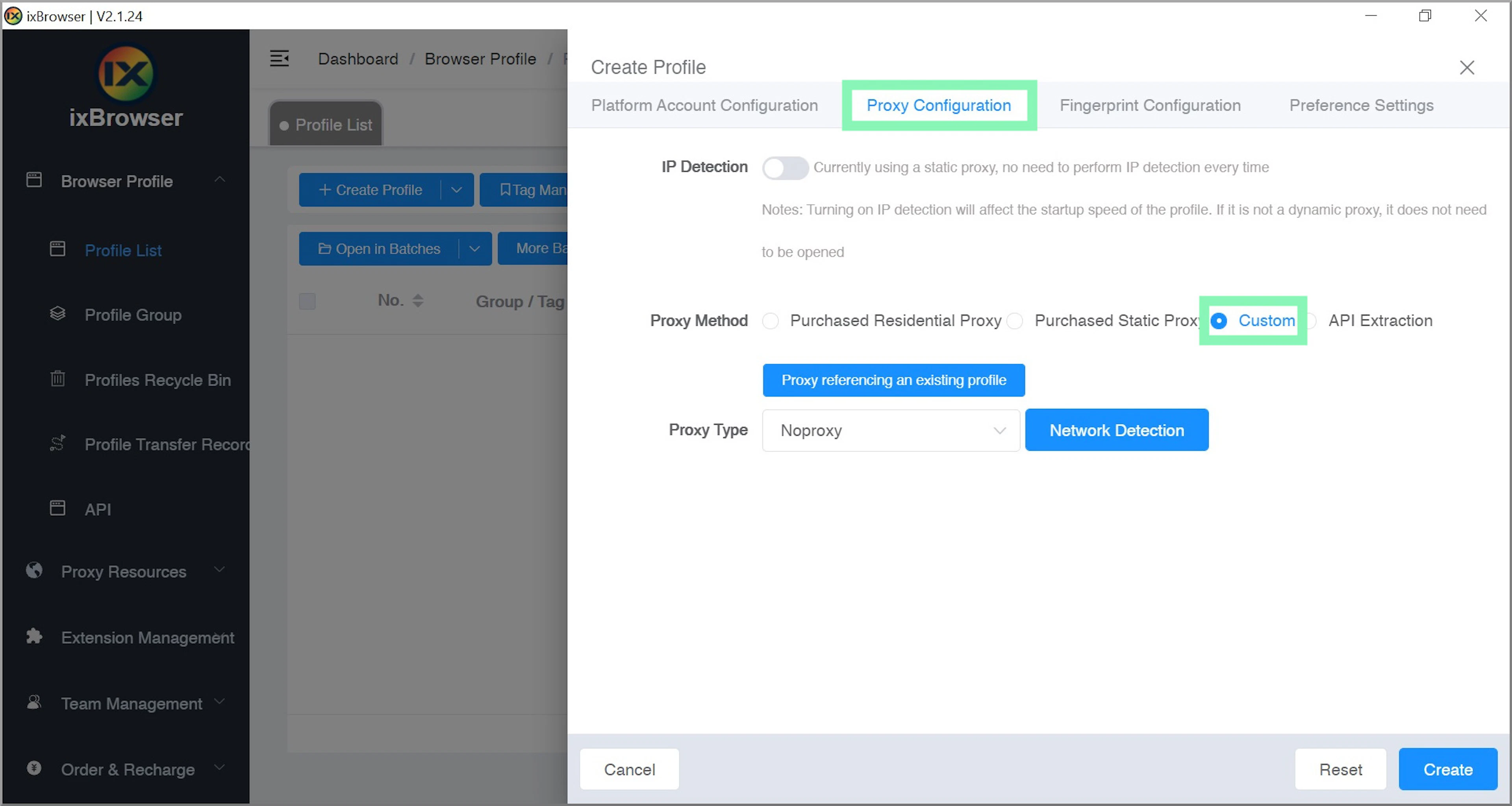 Adding proxies