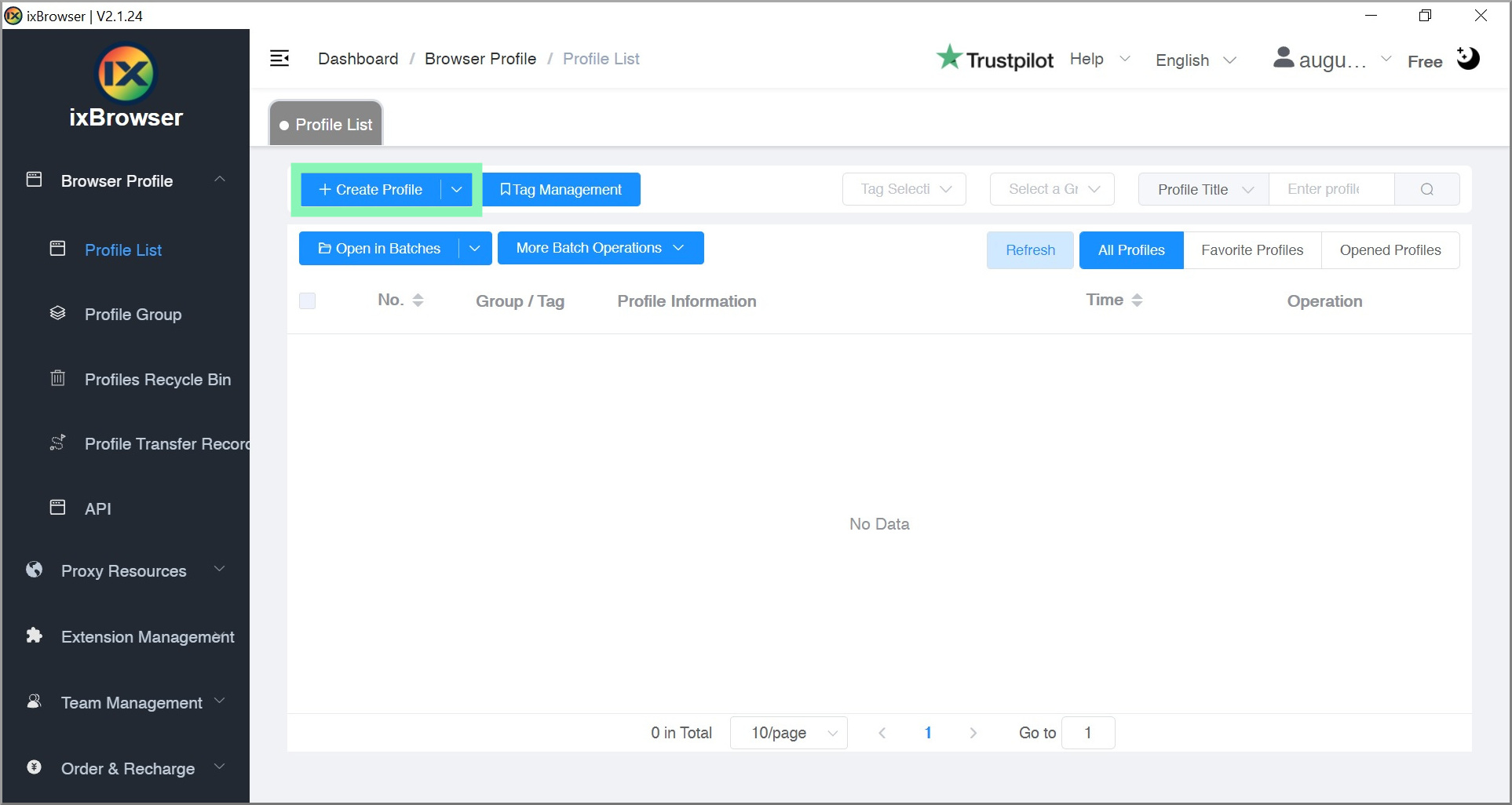 Proxy Integration with ixBrowser