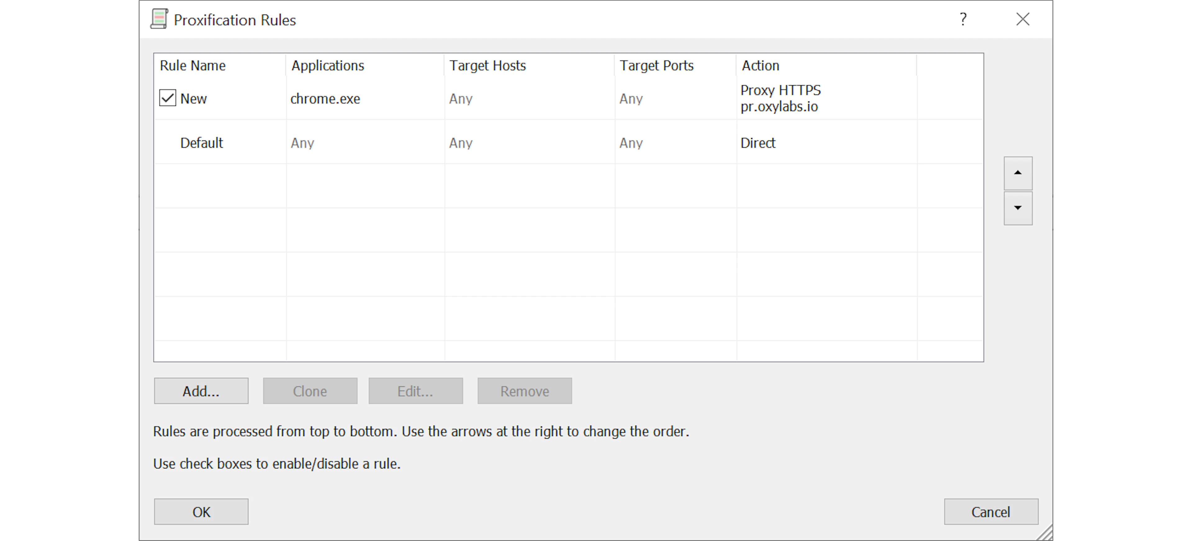 Processing priority