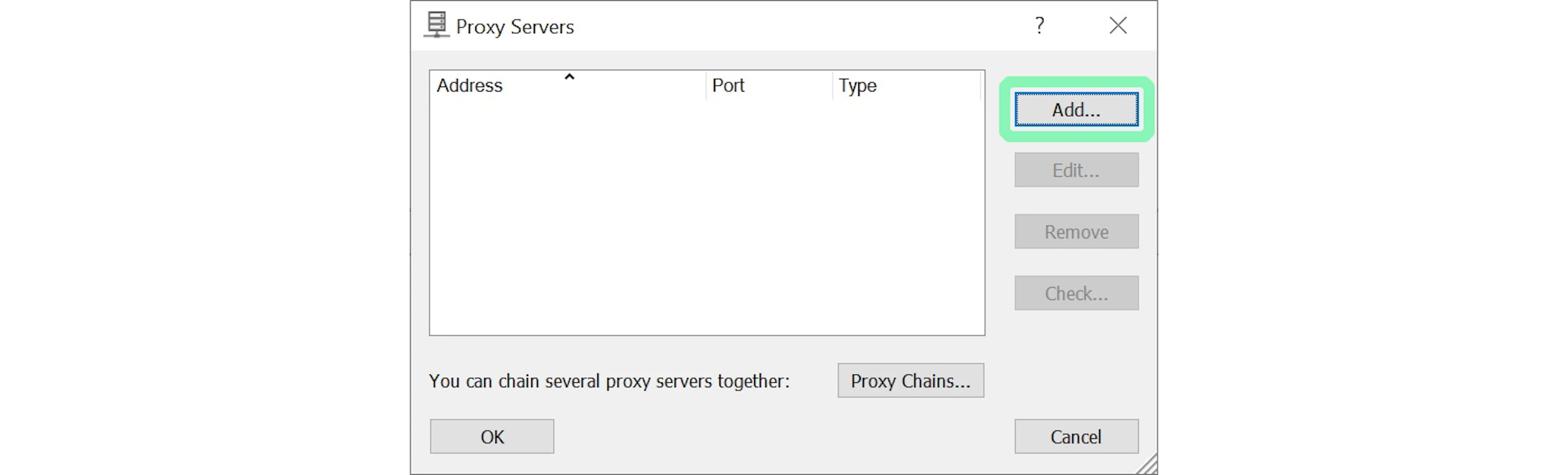 Adding a new proxy