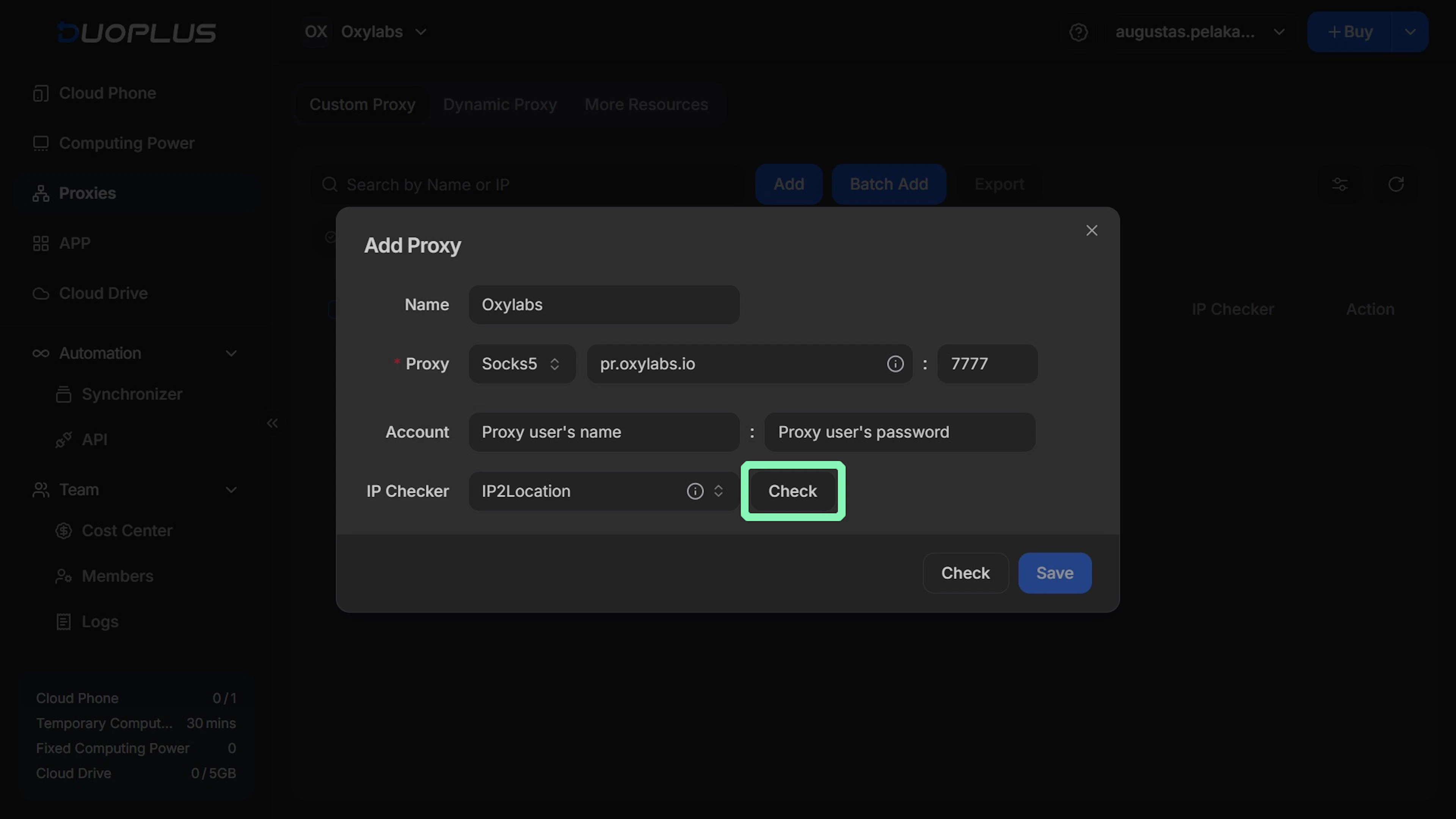 Configuring Residential Proxies
