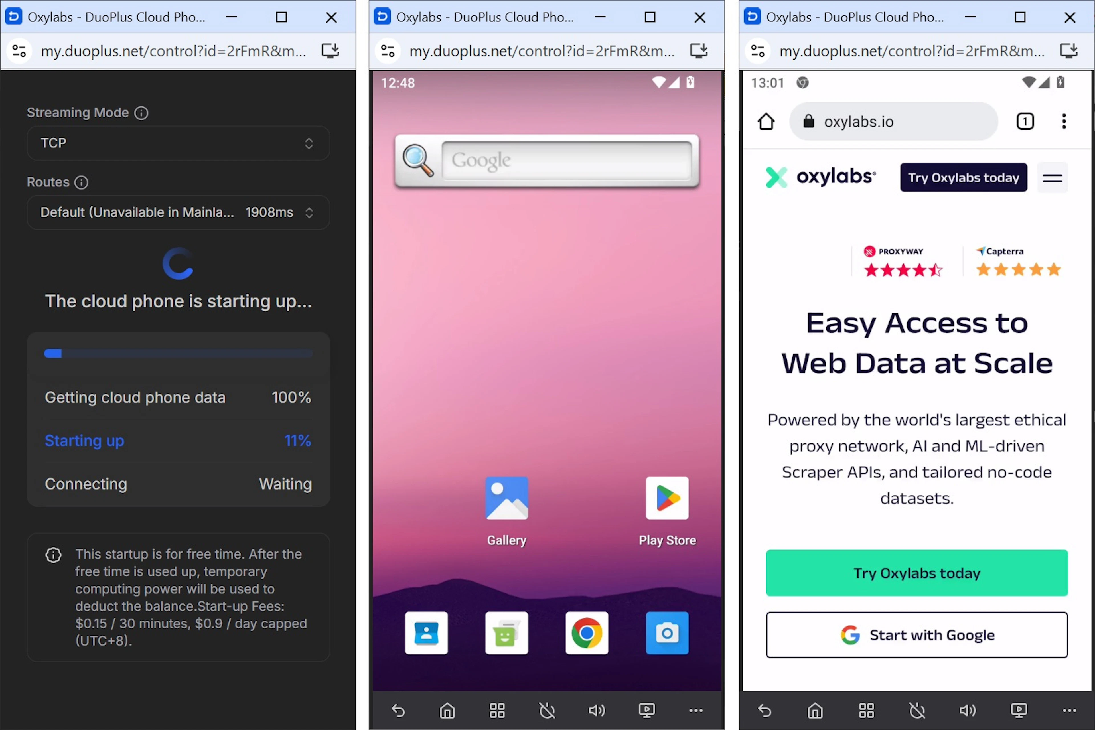 Virtual phone environment