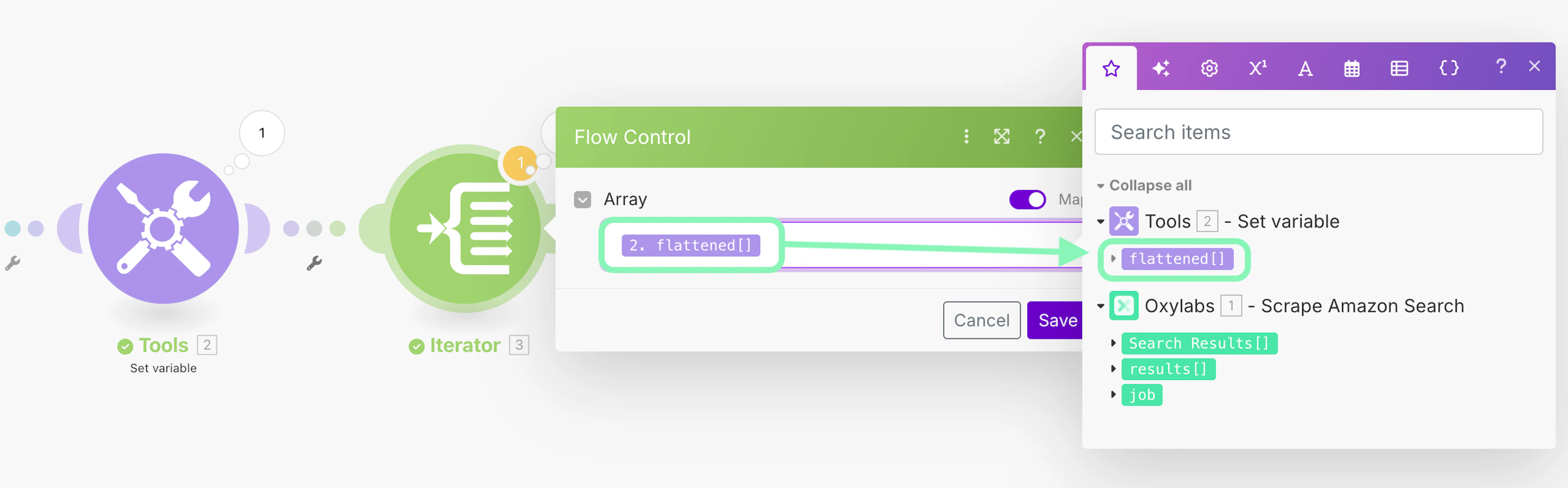 Setting the Iterator value