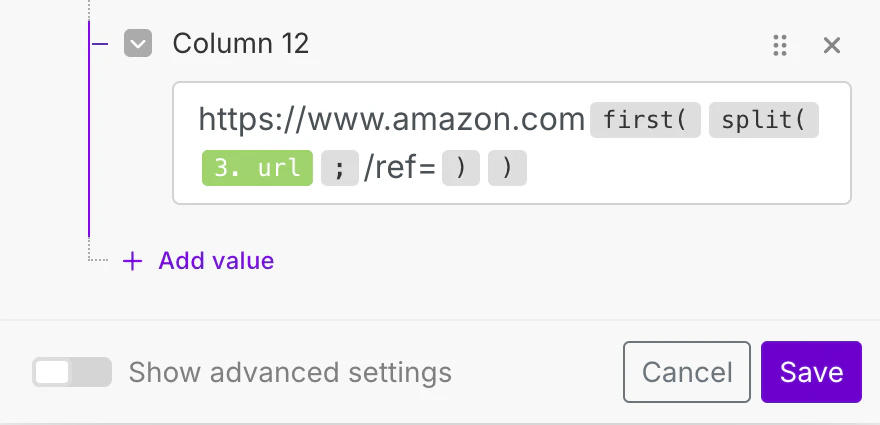 Cleaning up the URL inside the Array Aggregator