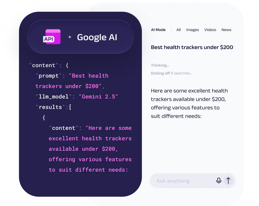 Scrape Google AI Mode with Web Scraper API