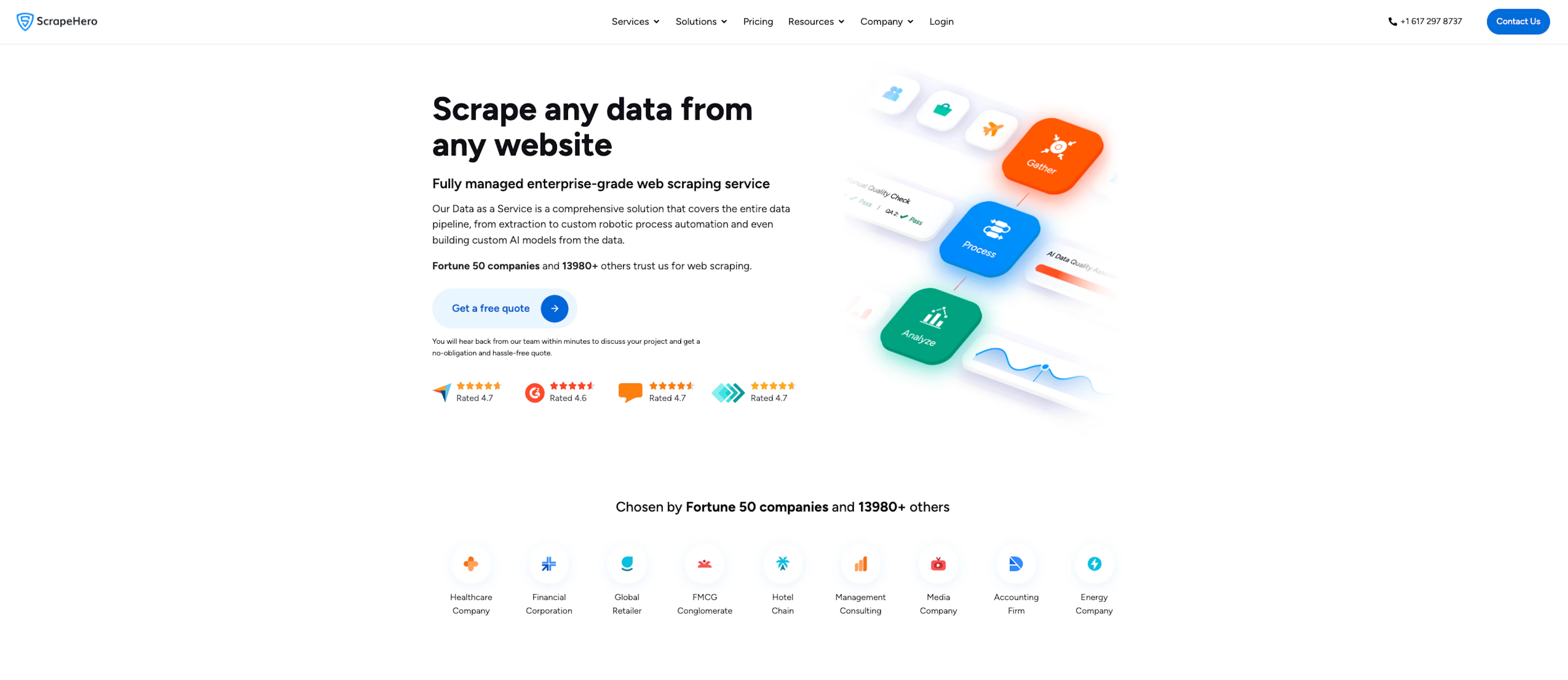 ScrapeHero offers pre-built web crawlers