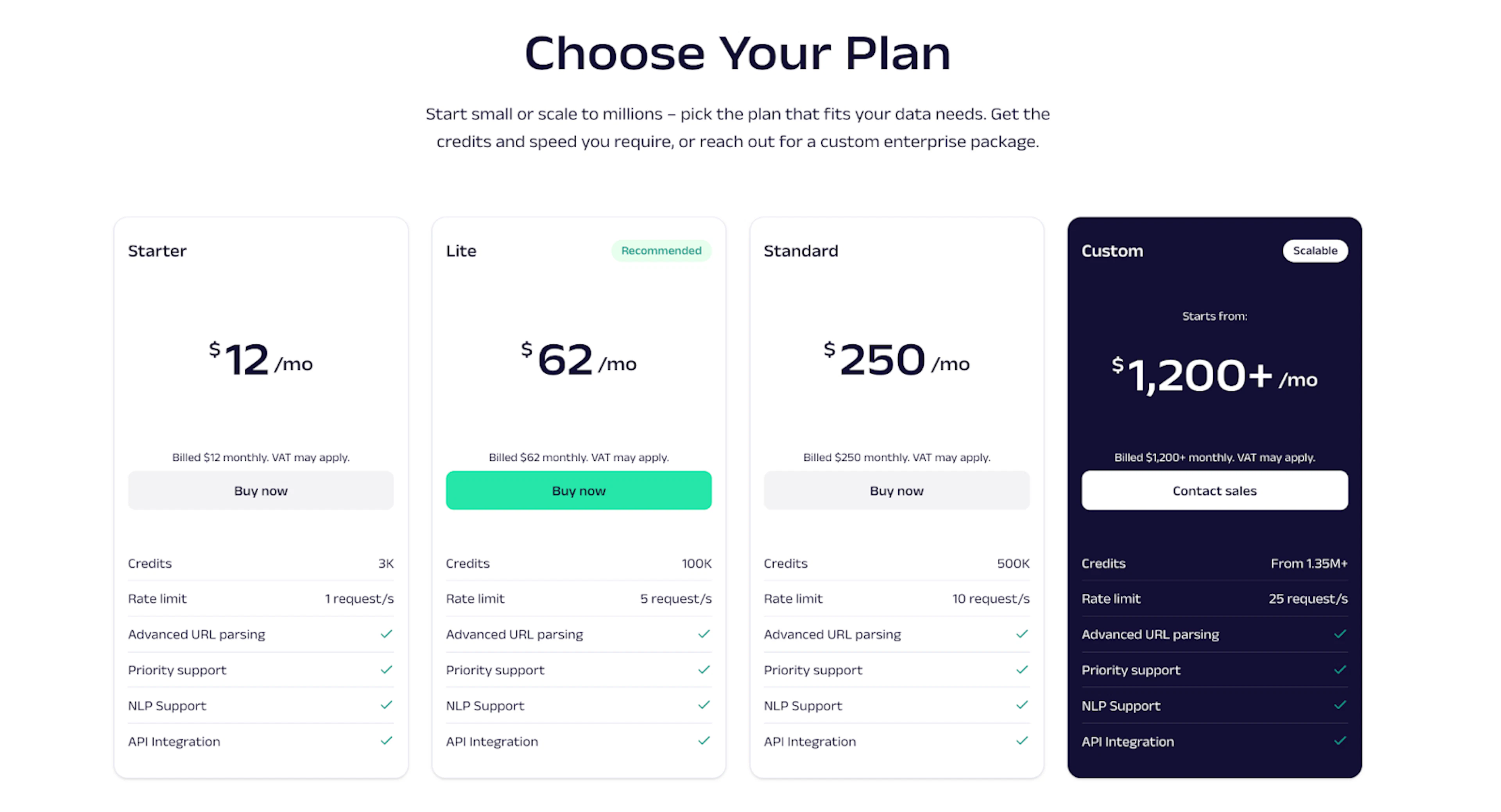 choose plan