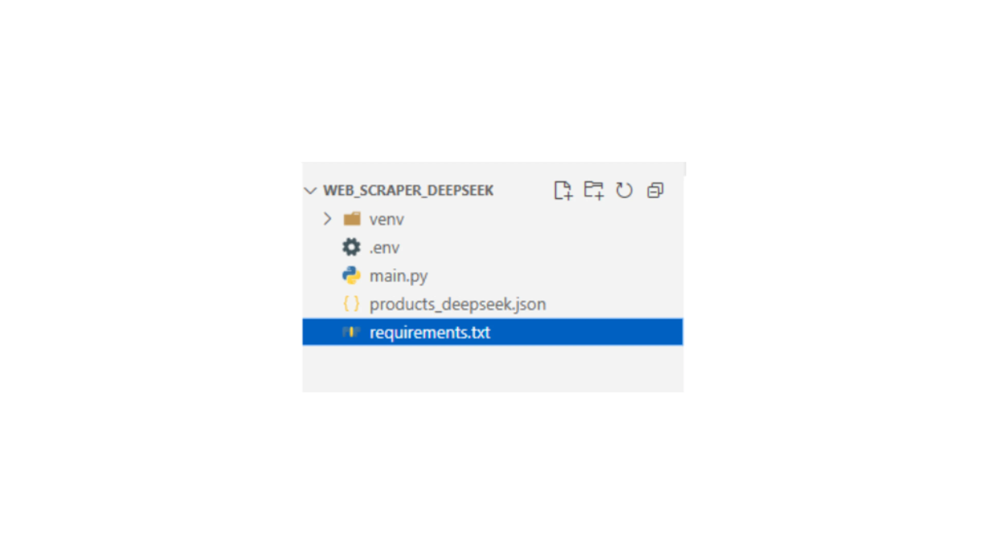 Project folder setup